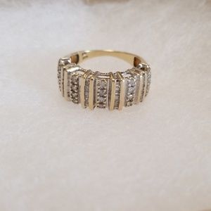 Womens Diamond Cocktail Ring Size 7